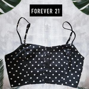 Forever 21 Polka Dot Bustier Top